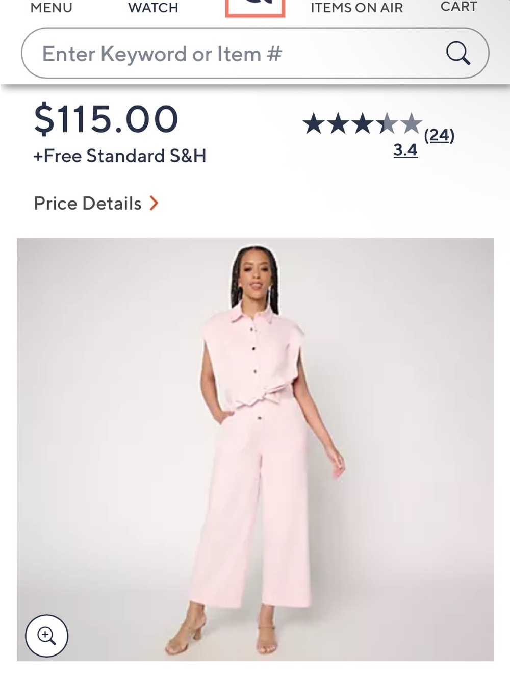 Mally Roncal Fierce ankle length twill jumpsuit